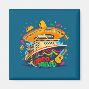Imã viagem de cruzeiro cinco de maio mexicano