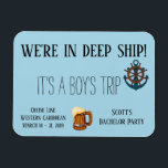 Ímã Viagem de Cruzeiros só para Garotos<br><div class="desc">Este design foi criado através de arte digital. Ele pode ser personalizado na área fornecida ou personalizado escolhendo a opção "clique para personalizar ainda mais" e alterando o nome, iniciais ou palavras. Você também pode alterar a cor e o estilo do texto ou excluir o texto para um design apenas...</div>