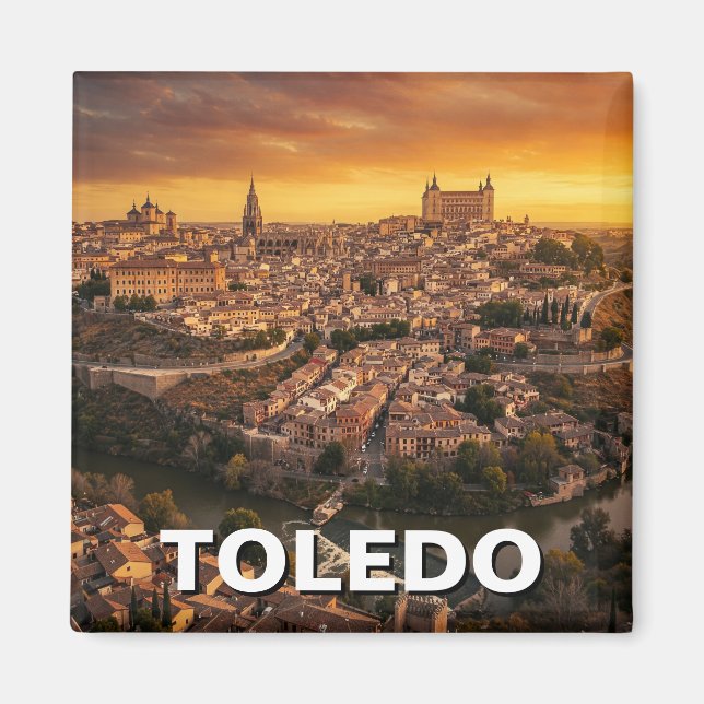 Imã Viagem de Espanha Toledo (Frente)