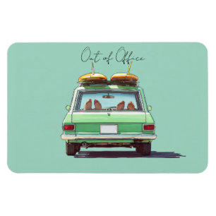 Ímã Viagem de Estrada no Surf Wagon – Carro de Praia R