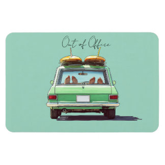 Ímã Viagem de Estrada no Surf Wagon – Carro de Praia R