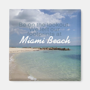 Imã Viagem de Férias de Praia do Souvenir Magnet Miami