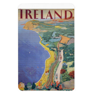 Ímã Viagem de Férias Irlandesa pela CIE vintage anos 1