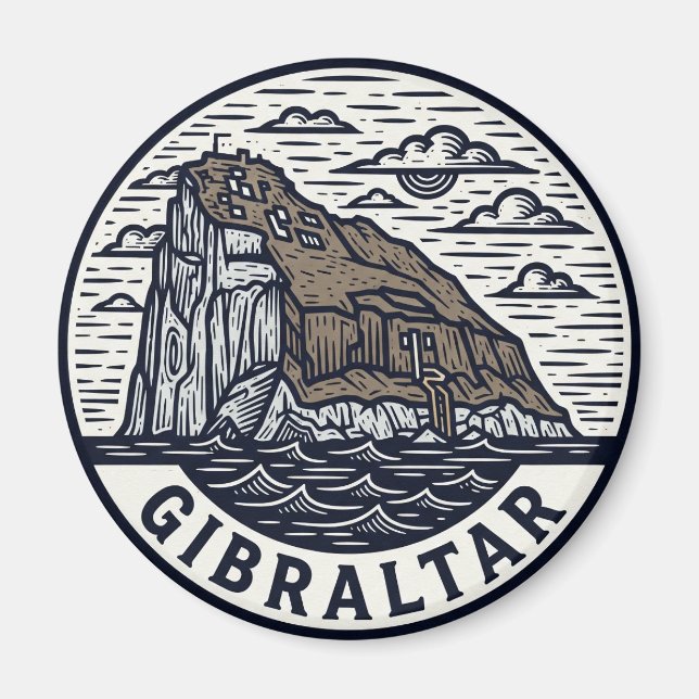 Imã Viagem de Gibraltar (Frente)