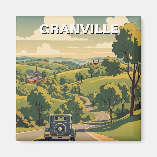 Imã Viagem de Granville Ohio (Frente)