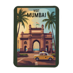 Ímã Viagem de Ilustração do Gateway da Índia em Bombai