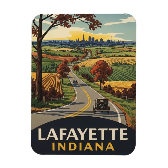 Ímã Viagem de Indiana Lafayette (Vertical)