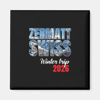 Imã Viagem de Inverno Zermatt Suíça 2026 Alpes Esqui S
