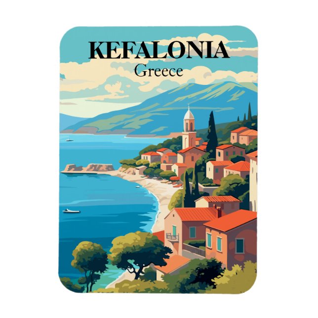 Ímã Viagem de Kefalonia Magnet (Vertical)