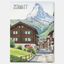 Imã Viagem de Matterhorn de Suiça Zermatt