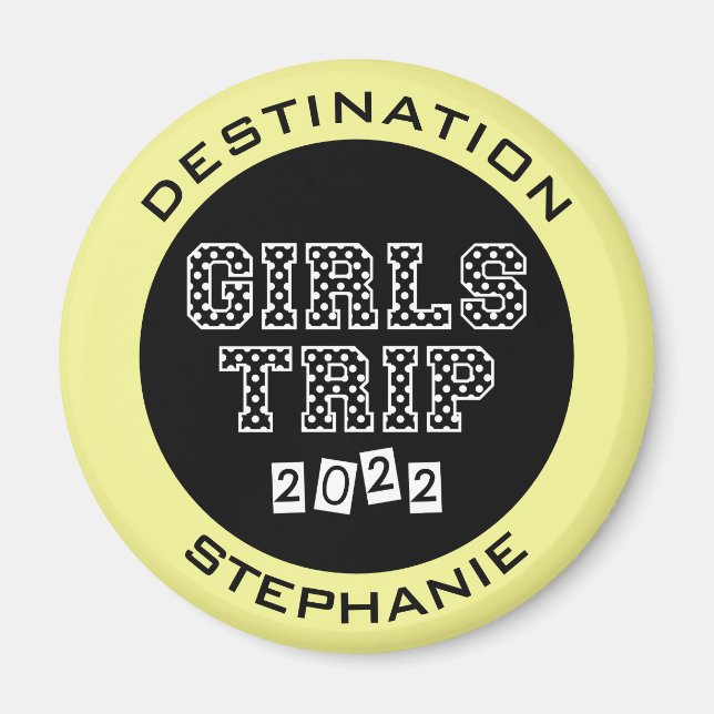 Imã Viagem de meninas 2022 Fim de semana de férias (Frente)