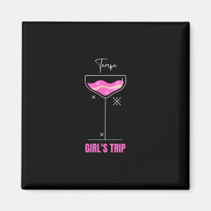 Imã Viagem de Meninas Bebida de Praia Tampa Flórida