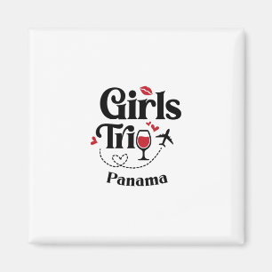 Imã Viagem de meninas de vinho fofo Panamá Férias de v