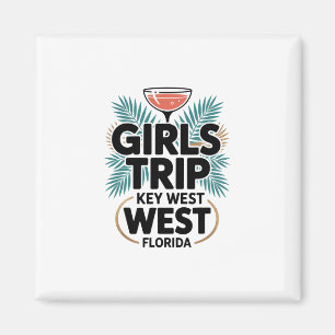 Imã Viagem de Meninas Key West Mulheres Melhores Amiga