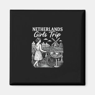 Imã Viagem de Meninas pela Holanda Férias Viagem Holan