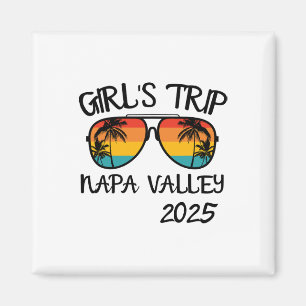 Imã Viagem de Meninas Vale de Napa 2025 Férias de Verã