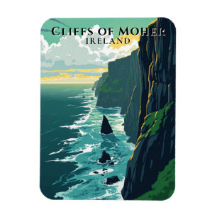 Ímã Viagem de Paisagem da Irlanda-Mãe