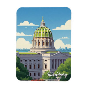 Ímã Viagem de Pensilvânia Harrisburg