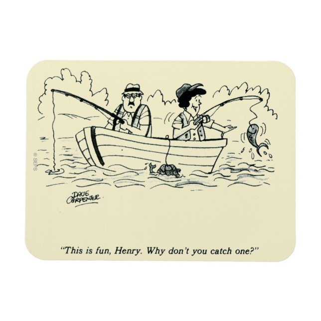 Ímã Viagem de Pesca (Horizontal)