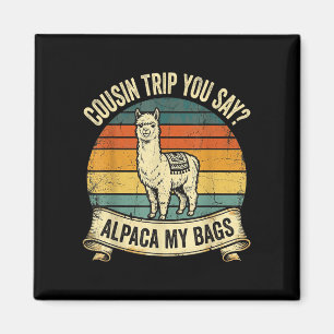 Imã Viagem de primo você diz alpaca minhas malas 