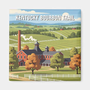 Imã Viagem de Trilha do Kentucky Bourbon
