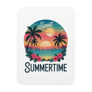Ímã Viagem de Verão na Praia
