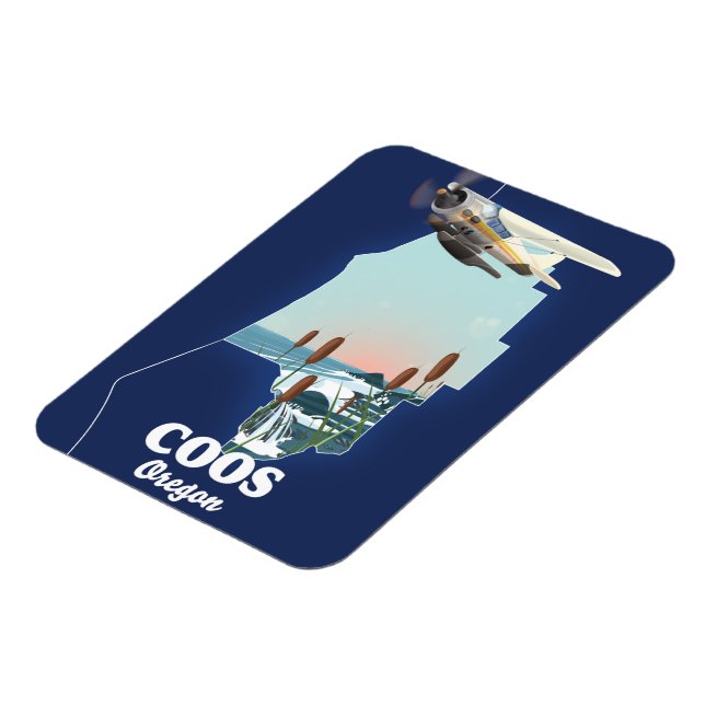 Ímã Viagem do Coos Oregon (Left Side)