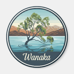 Imã Viagem do Lago Wanaka Tree Nova Zelândia
