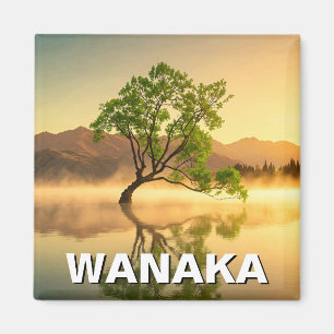Imã Viagem do Lago Wanaka Tree Nova Zelândia