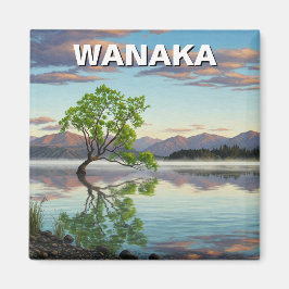 Imã Viagem do Lago Wanaka Tree Nova Zelândia