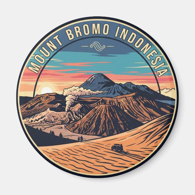 Imã Viagem do Monte Bromo Indonésia (Frente)