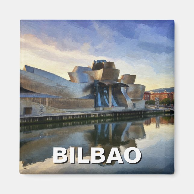 Imã Viagem do Museu Bilbao Guggenheim (Frente)