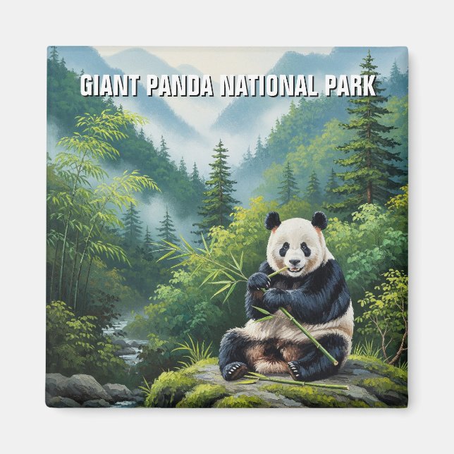 Imã Viagem do Parque Nacional do Giant Panda (Frente)