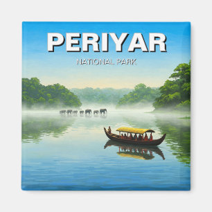 Imã Viagem do Parque Nacional Periyar India