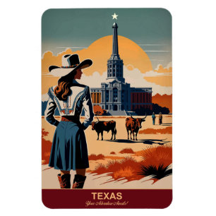 Ímã Viagem do Texas: Sua Aventura Espera Flexível