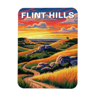 Ímã Viagem e Lembrança das Flint Hills do Kansas