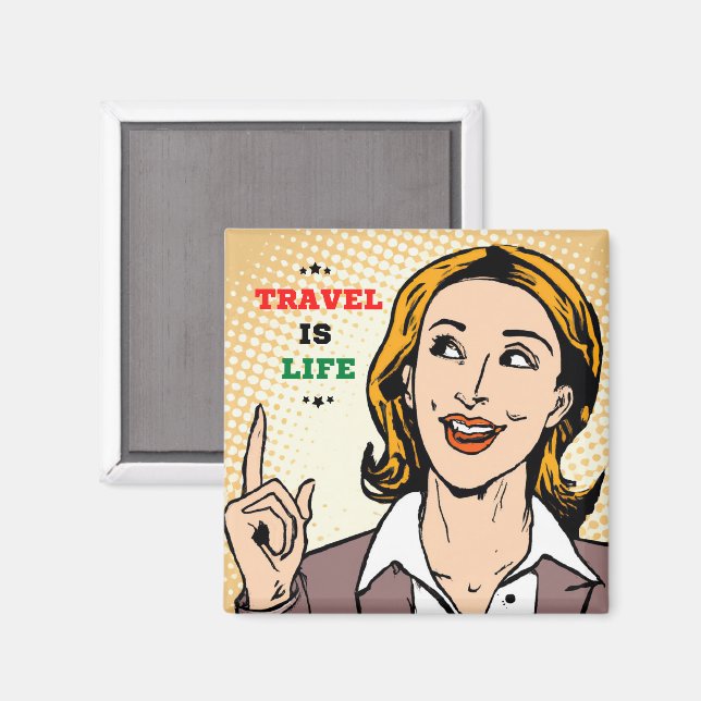 Imã Viagem É Magneta De Vida (Front/Back)