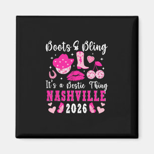 Imã Viagem Engraçada das Melhores Amigas em Nashville 