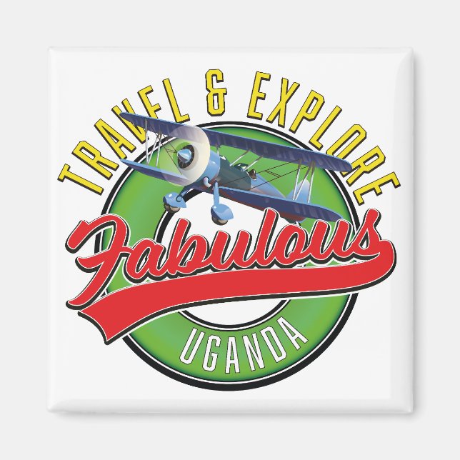 Imã Viagem Explore Fabuloso Uganda (Frente)