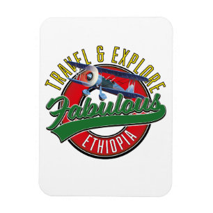 Ímã Viagem Explore o logotipo fabuloso da Etiópia