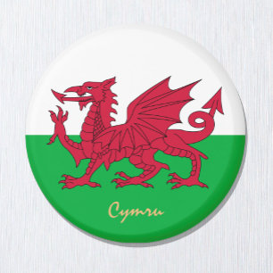 Imã Viagem, férias, esportes e Cymru, Welsh Flag & Wa