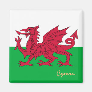 Imã Viagem, férias, esportes e Cymru, Welsh Flag & Wa