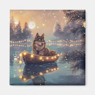 Imã Viagem Festiva do Lapphund, na Finlândia