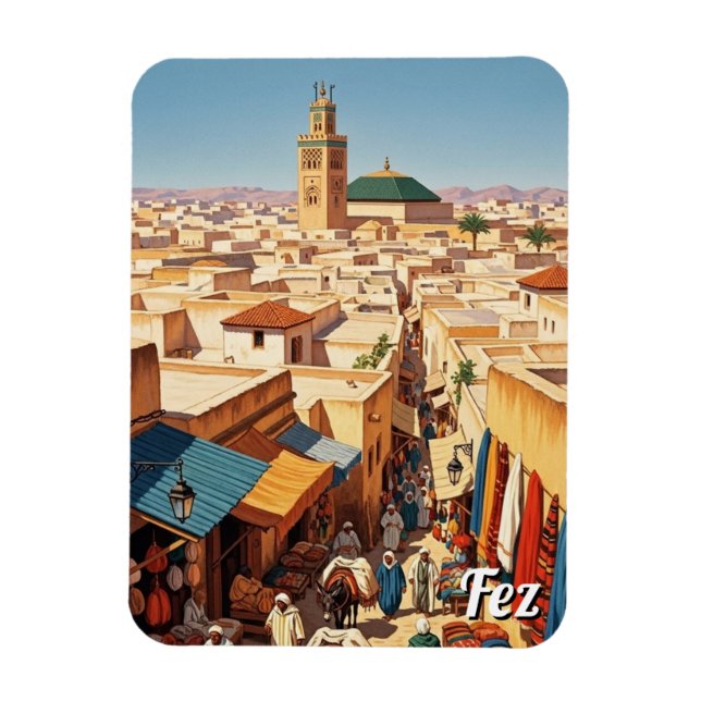 Ímã Viagem Fez Marrocos (Vertical)