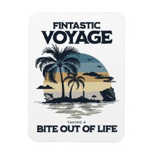 Ímã Viagem Fintástica Dando uma Mordida na Vida