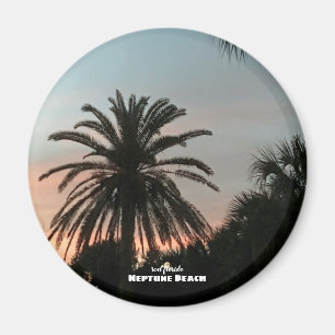 Imã Viagem Flórida - Palm Sunset de Netuno Beach