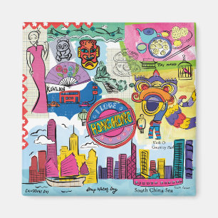 Imã Viagem global - Hong Kong