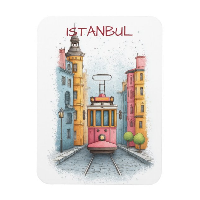 Ímã Viagem Istambul Turquia (Vertical)