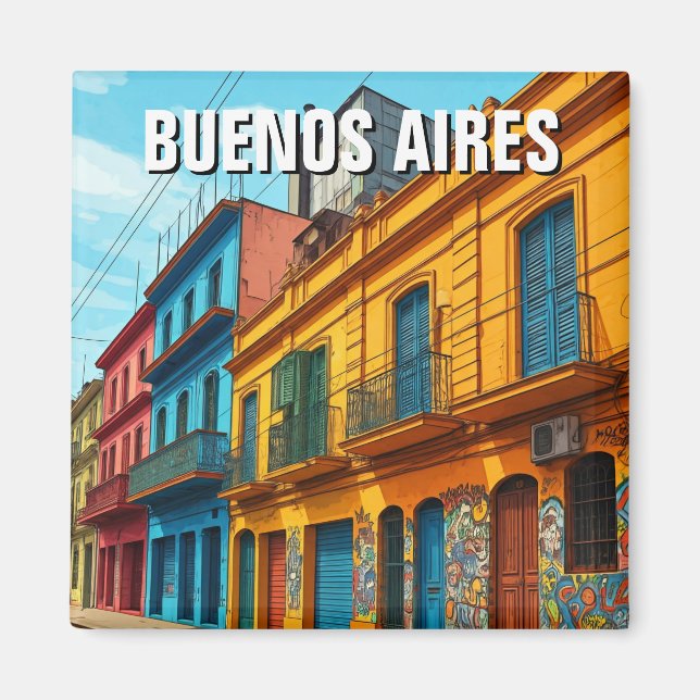 Imã Viagem La Boca Buenos Aires Argentina (Frente)