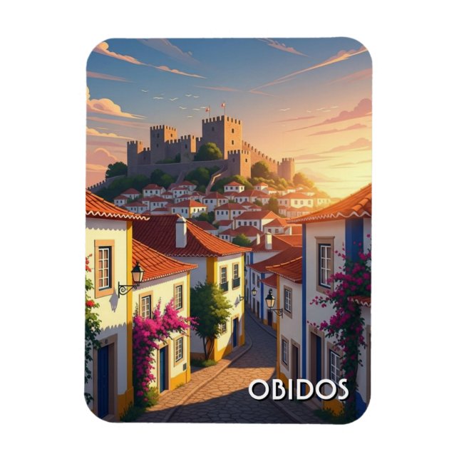 Ímã Viagem Óbidos Portugal (Vertical)